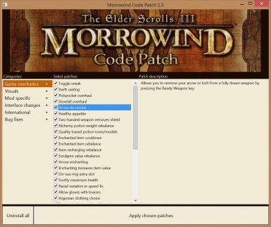 data files morrowind patch